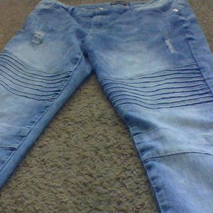 mens blue skinny jeans